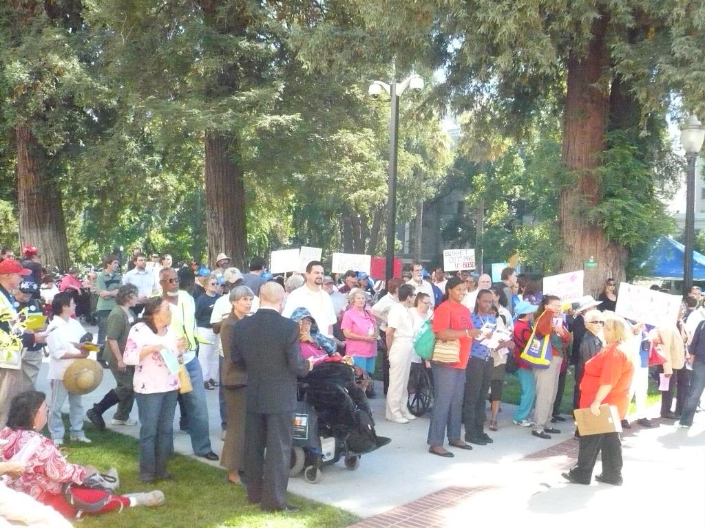 Protest Against Corporate Welfare in California
