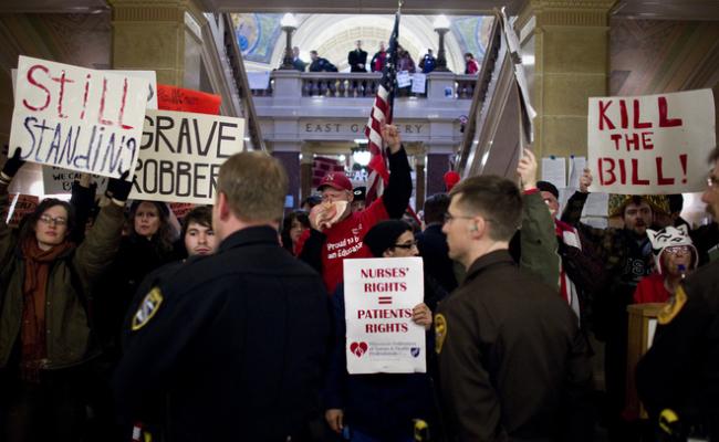 State says Wisconsin Capitol Protesters have to leave Sunday
