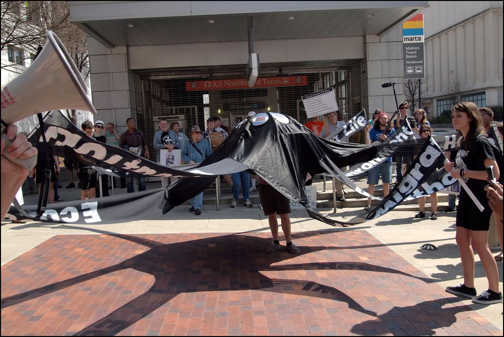 Report on the Anti-War Protest in Atlanta