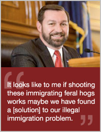 Kansas Republican Suggests Shooting Immigrants from Helicopters