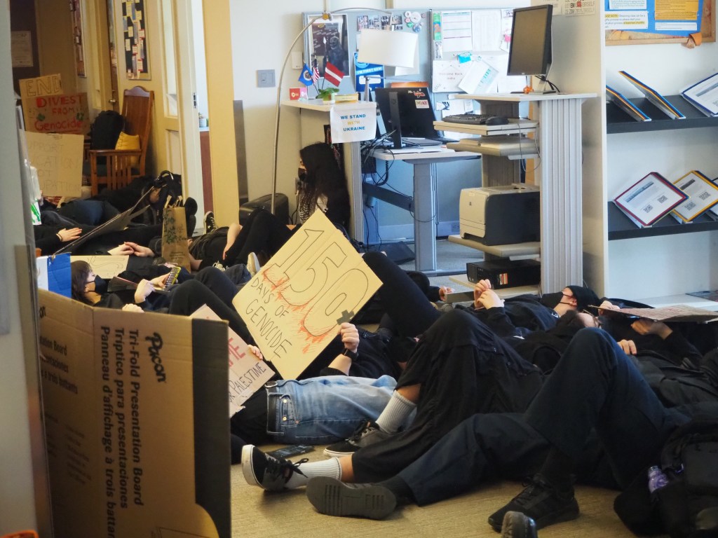 Minnesota students stage die-in protest for Palestine, cities pass ceasefire resolutions