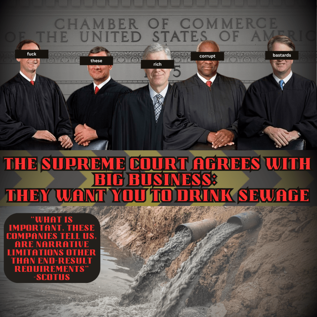 SCOTUS rules in favor of return to smog-choked cities, burning rivers