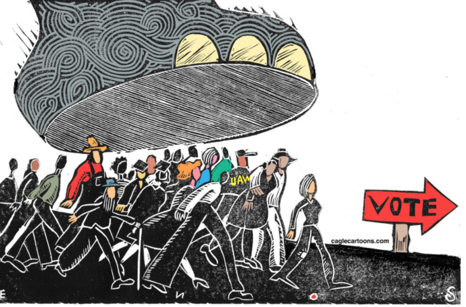 Voter Suppression Against Minority Workers