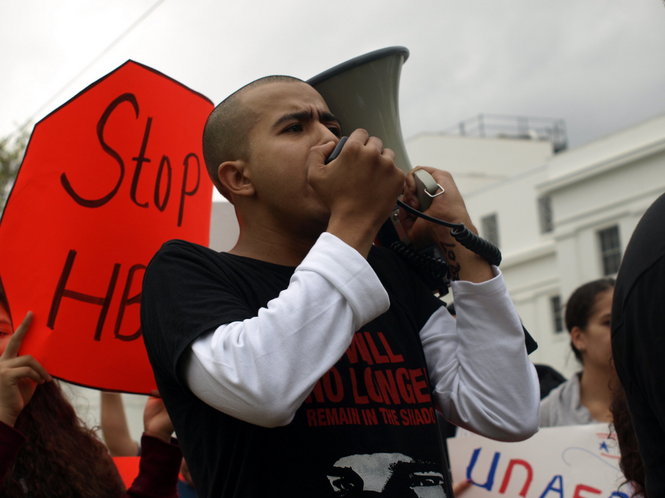 Police arrest 13 people protesting Alabama’s new immigration law