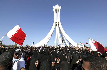 Protests as Bahrain uprising anniversary gets under way