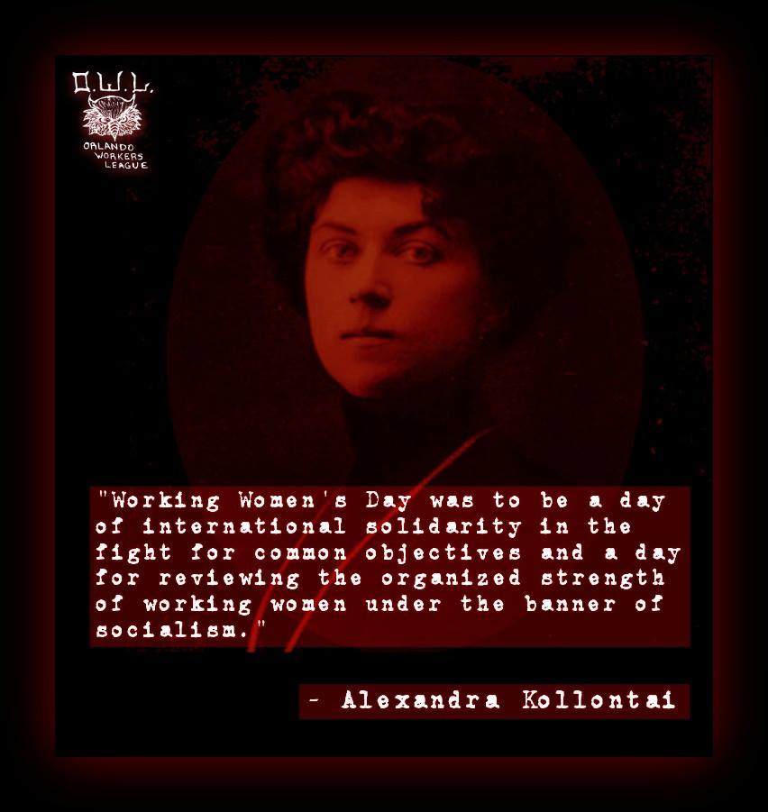 Alexandra Kollontai on International Working Women’s Day