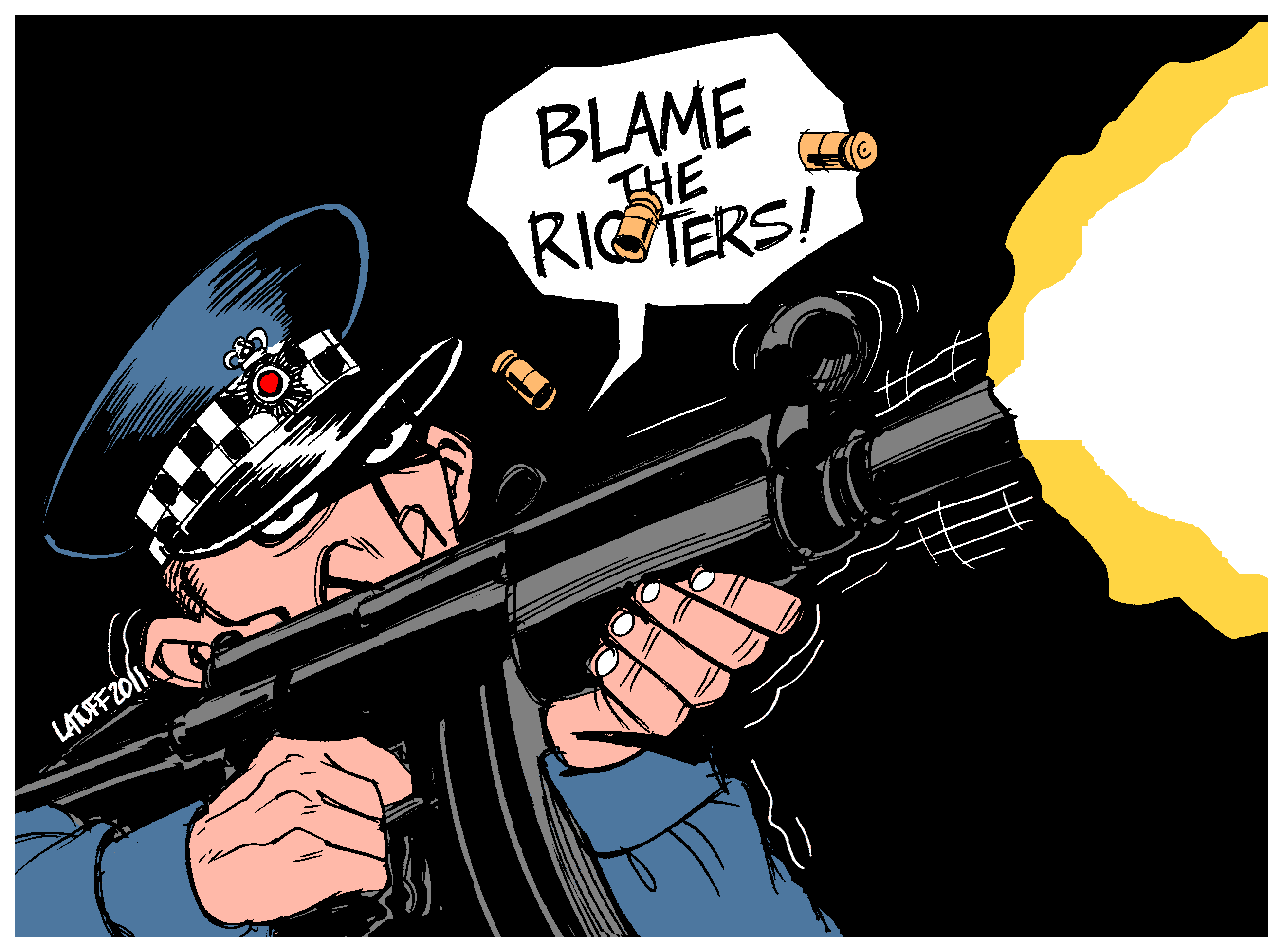 Political Cartoon: Only the Rioters to Blame?