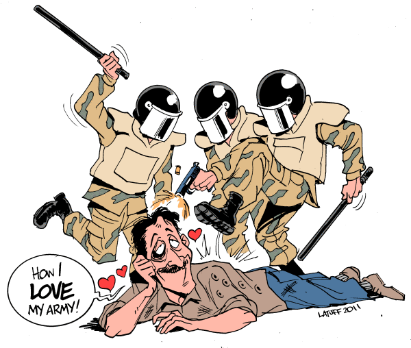 Political Cartoons: Egypt’s Revolution Versus Military Rule