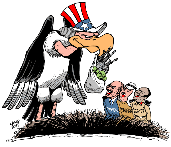 Political Cartoon: The US Rescue of Tyrants