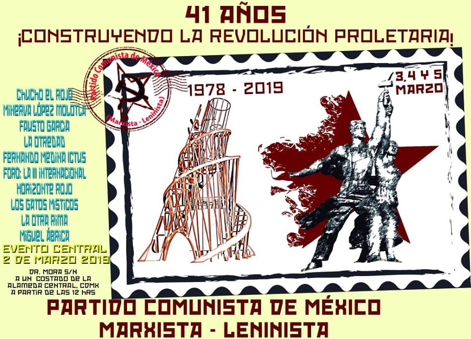 Greetings from the American Party of Labor to the Communist Party of Mexico (Marxist-Leninist)