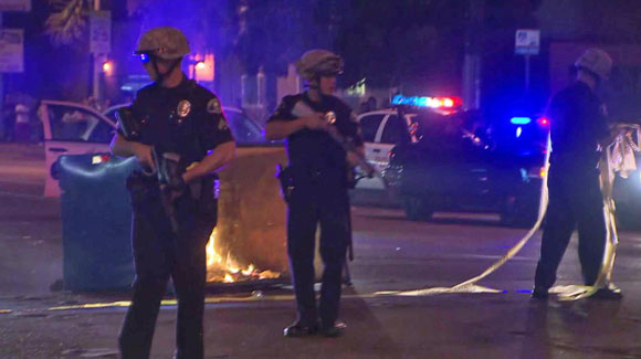 Protesters storm Anaheim police station in wake of fatal shooting