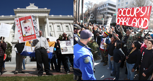Occupy Sacramento Confronts White Nationalist Group