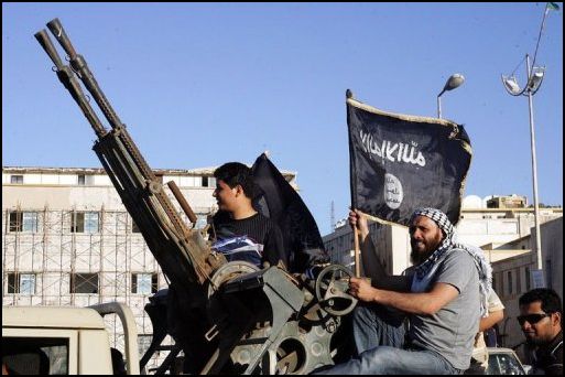 Armed men rally for Islamic law in Libya’s Benghazi