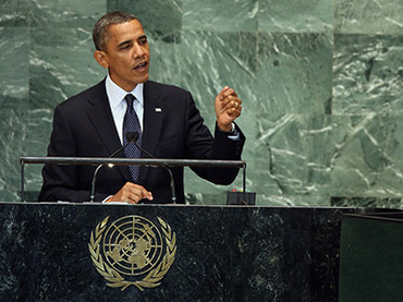 Obama threatens Iran in UN speech