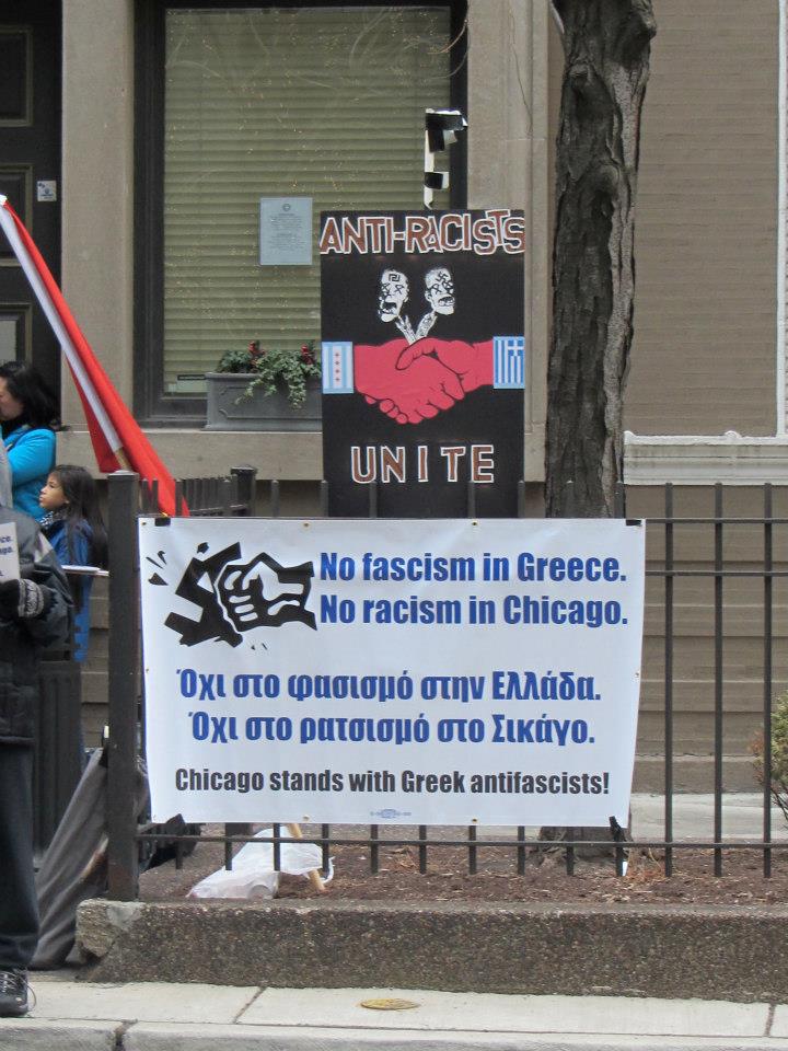 APL Speech from 19th of January Anti-Fascist Protest against Golden Dawn in Chicago