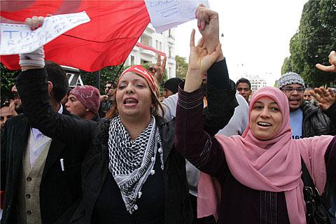 Tunisians Mark First Anniversary of Ben Ali Ouster
