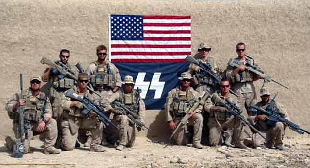 Marines pose with Nazi symbol in Afghanistan