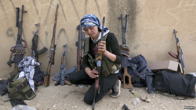 Women Take on Fighting Role in Syria’s Kurdish North