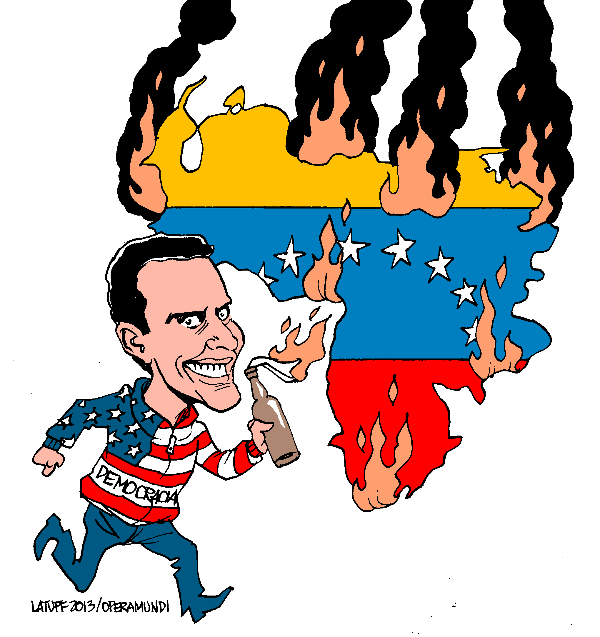 Political Cartoon: Henrique Capriles & Right-Wing Riots in Venezuela
