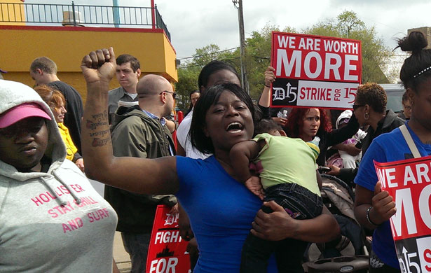Fast Food Strike Wave Spreads to Detroit