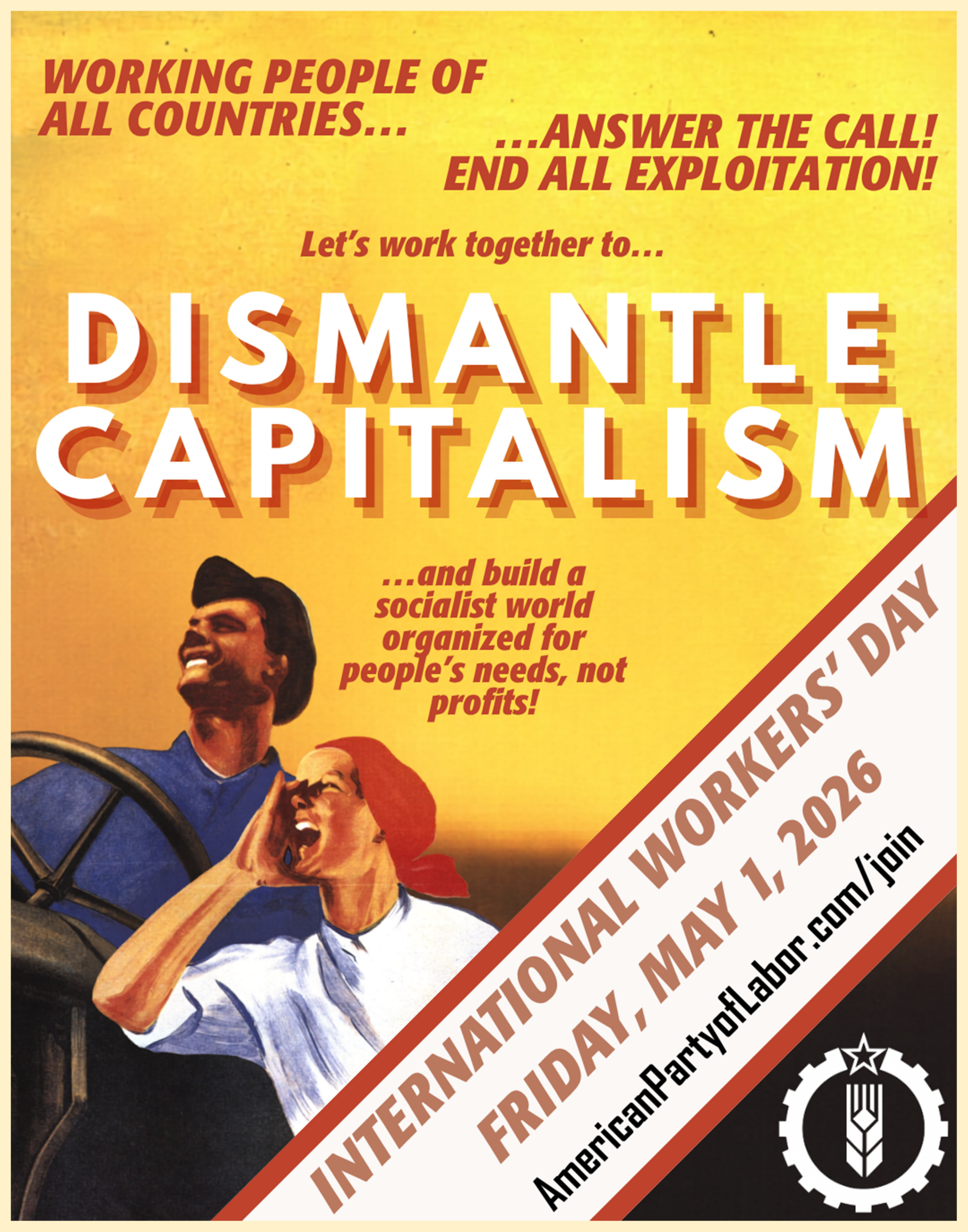 May Day 2026: Dismantle Capitalism