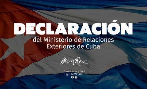 Statement of the Cuban Ministry of Foreign Affairs:  On the COVID-19 Pandemic