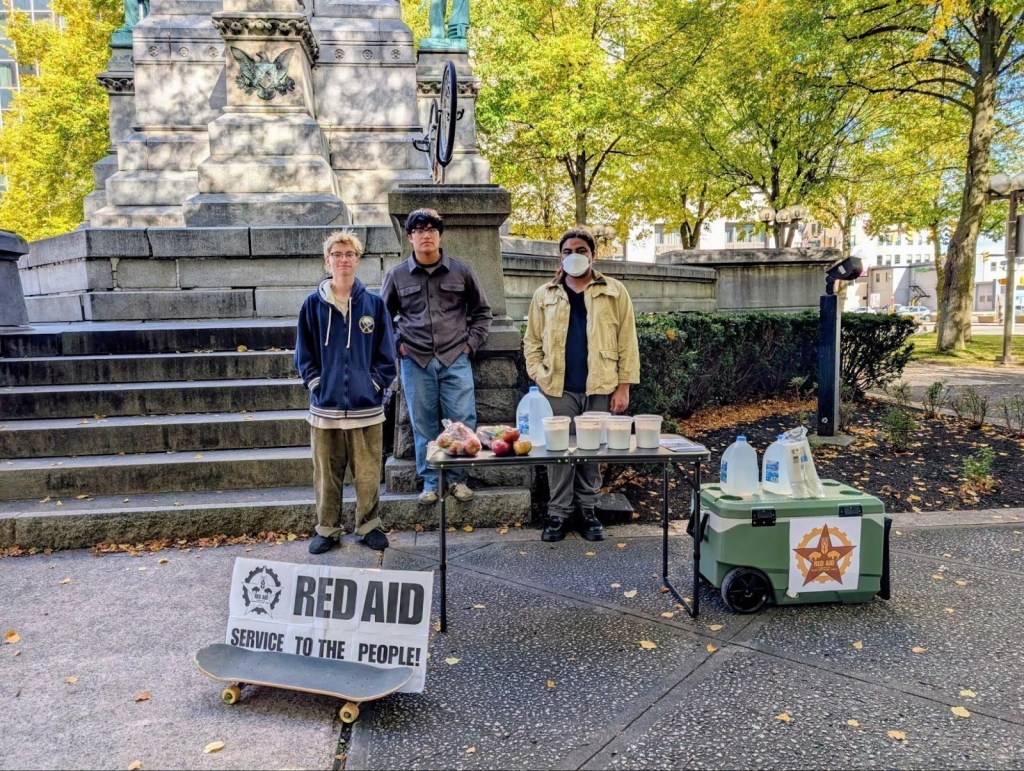 “Red Aid” Service to the People Program builds connections in communities, labor movement
