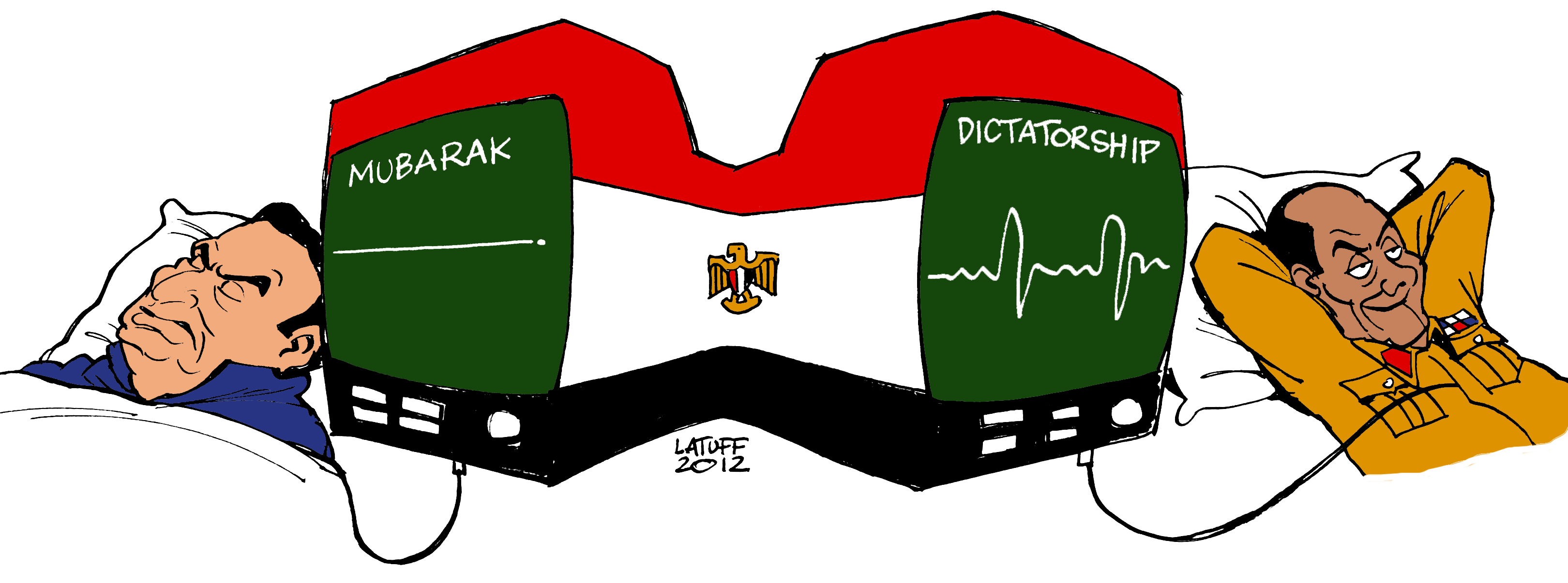 Political Cartoon: Hosni Mubarak may be clinically dead, but his legacy is clinically alive