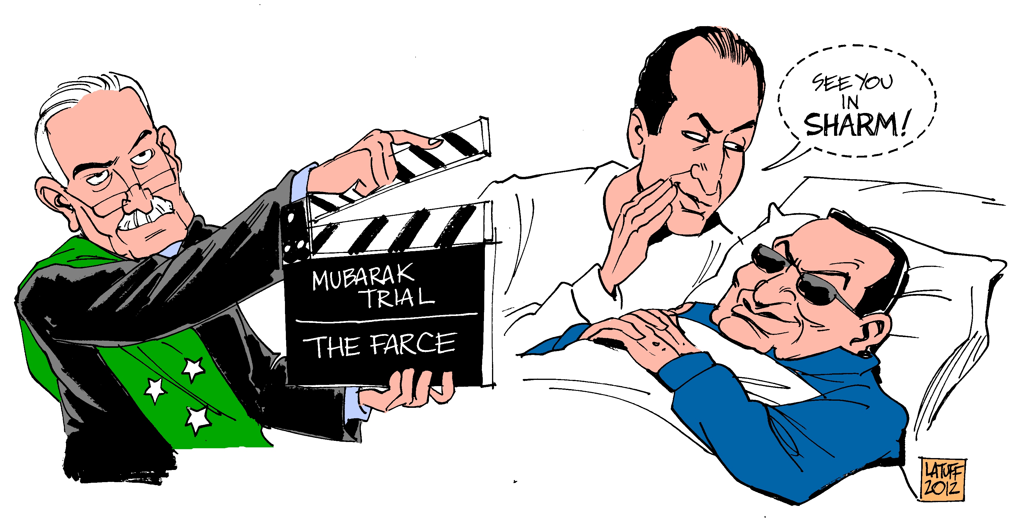 Political Cartoon: Hosni Mubarak verdict: See you in Sharm!