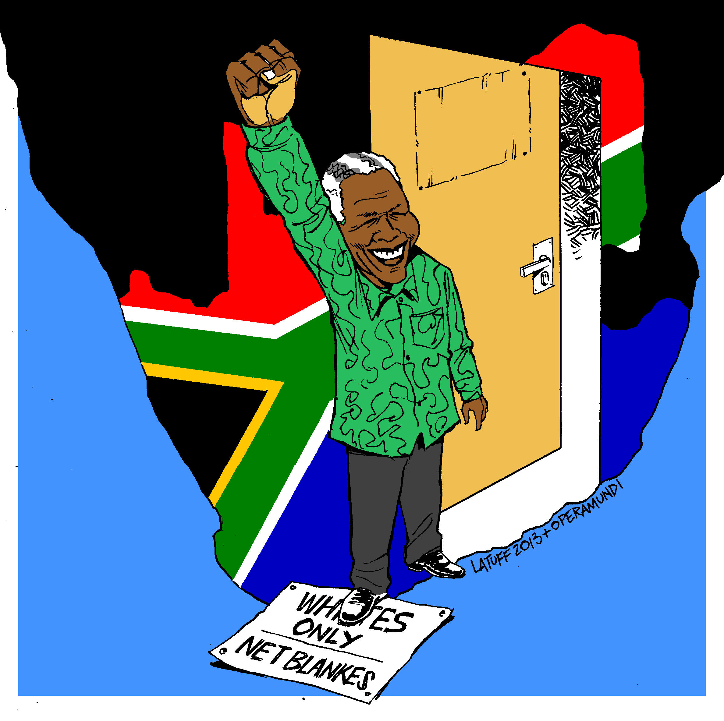 Political Cartoon: Remember Nelson Mandela!
