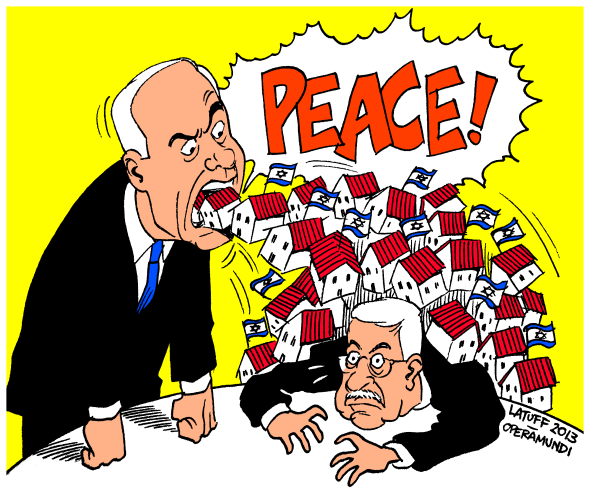 Political Cartoon: Netanyahu, Abbas and the “peace talks”