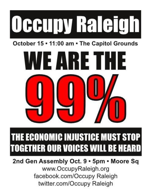 Statement from an Occupy Raleigh Participant