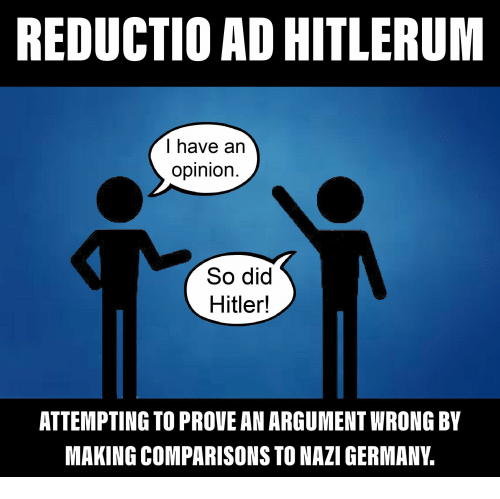 Editorial:  “Reductio ad Hitlerum.”