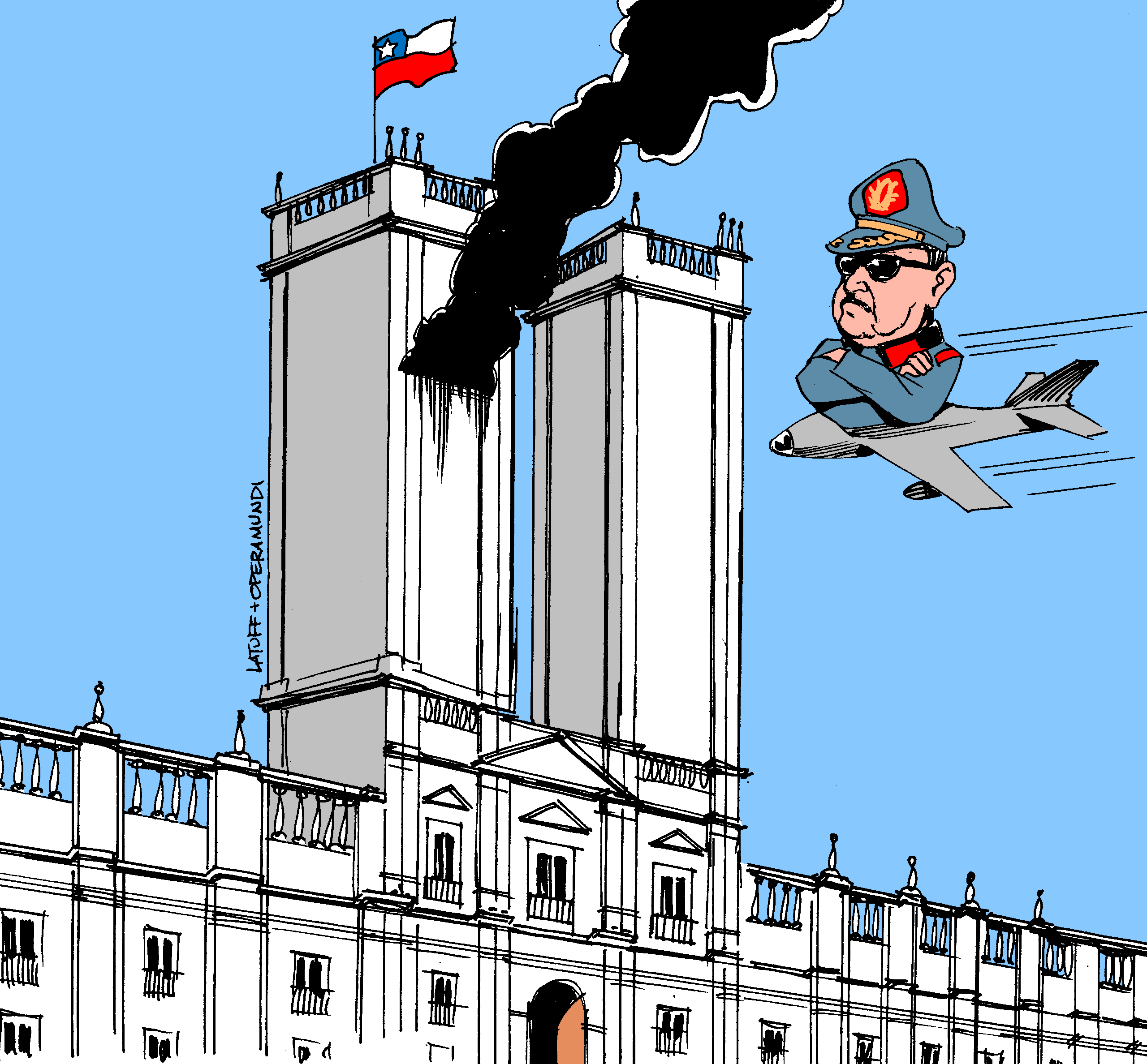 Political Cartoon: 39 years later, Chile remembers 9/11 terror attacks