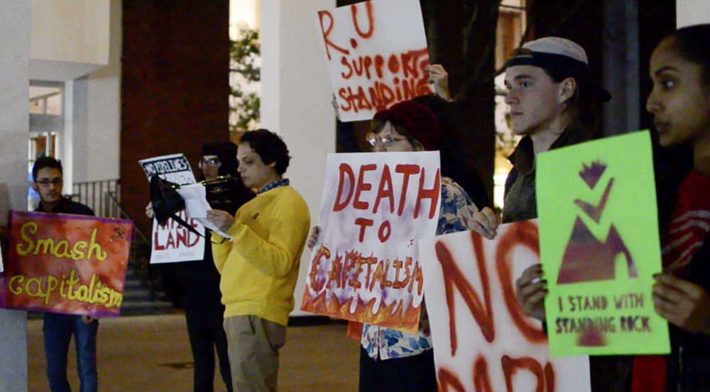 Communist group at Rutgers protests Standing Rock with Brower rally