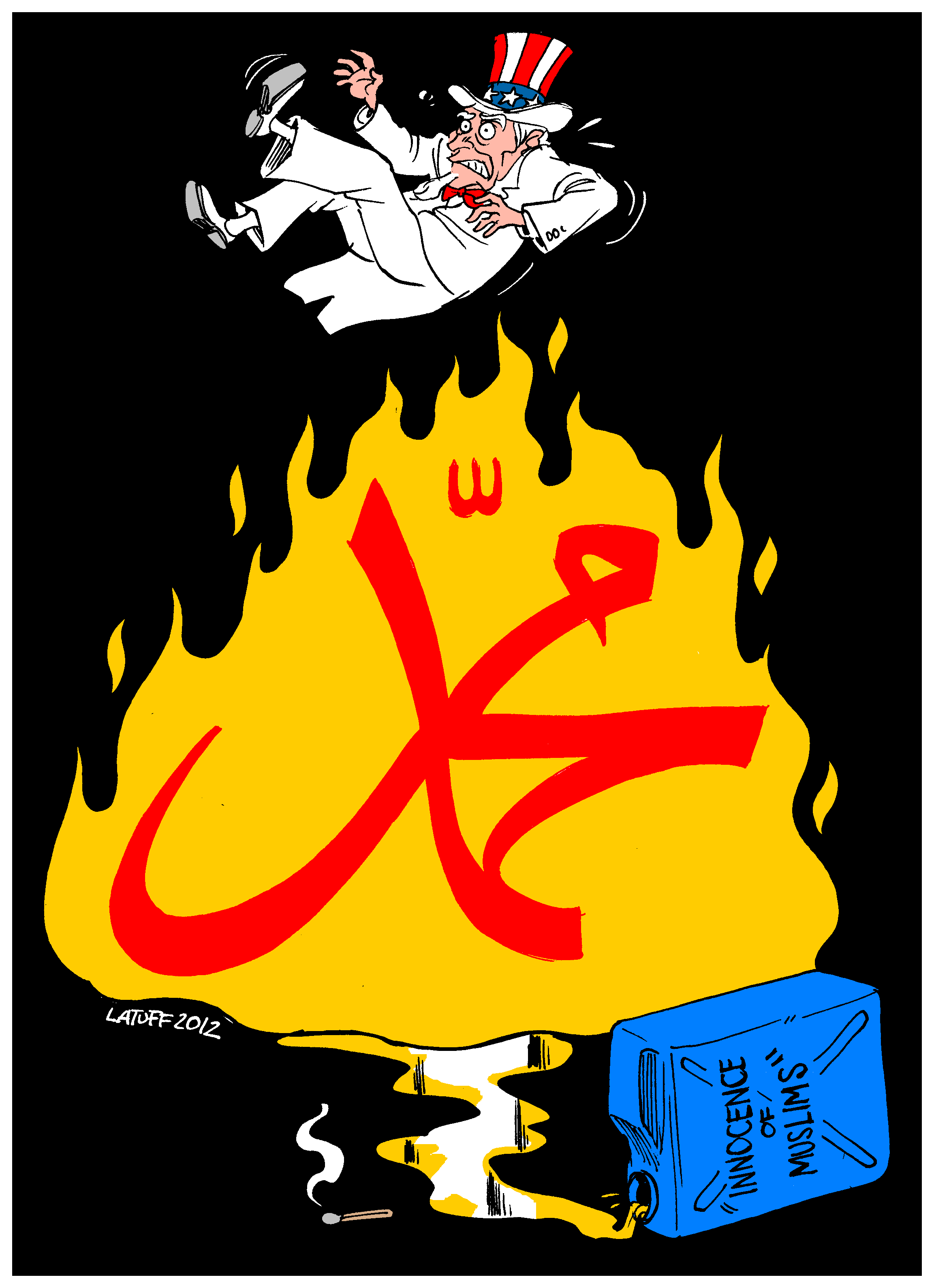 Political Cartoon: Anti-Islam film: Playing with (sacred) FIRE!