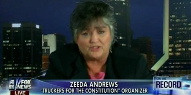 Trucker Protest Gets Crazier with Lady Who Believes Obama Is Osama