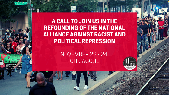 Call to Refound the National Alliance Against Racist and Political Repression